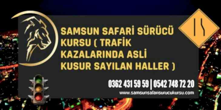 Trafik Kazalarında Asli Kusur Sayılan Haller Ders Videosu