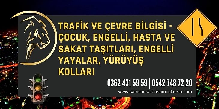 Çocuk, Engelli, Hasta ve Sakat Taşıtları, Engelli Yayalar, Yürüyüş Kolları Ders Videosu